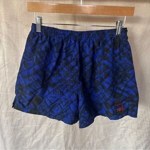 Vintage In Sport Blue and Black Athletic Short
